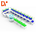 DY15 double side lean pipe belt conveyor assembly line table for Workshop